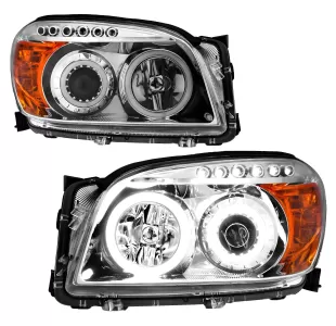 Toyota RAV4 - 2006 to 2008 - SUV [All] (Projector With Dual LED Halos, LED Accent Lights)