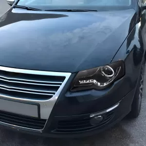 Volkswagen Passat - 2006 to 2010 - All [All] (Projector With Halo, LED Accent Lights) (Matte Black) (Not Compatible With OEM HID Lights)