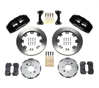 Acura Integra - 1990 to 1993 - All [All] (Front) (Blank Rotors) (Dynapro 6 Piston Calipers) (Black) (With Factory 262mm Rotors)