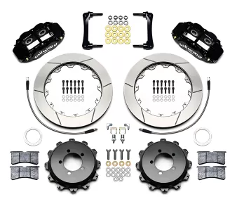 Subaru BRZ - 2013 to 2017 - Coupe [All] (Rear) (Slotted Rotors) (4R 4 Piston Calipers) (Black)