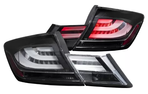 2013 Honda Civic CG Black LED Tail Lights
