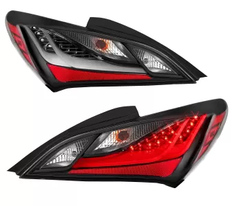 2011 Hyundai Genesis CG Black LED Tail Lights