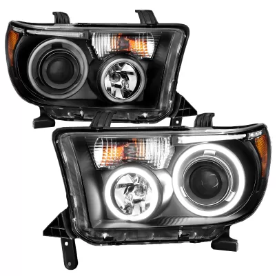 Toyota Tundra - 2007 to 2013 - All [All] (Projector With Dual LED Halos, LED Accent Lights)