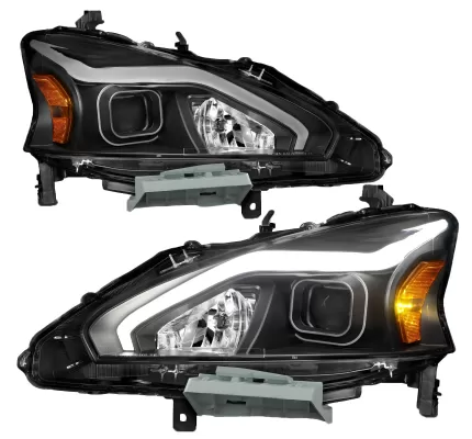 Nissan Altima - 2013 to 2015 - 4 Door Sedan [All] (For Models Without OEM HID Lights) (G2 Style) (Projector With LED Accent Bar)
