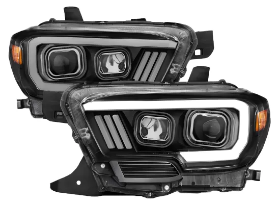Toyota Tacoma - 2016 to 2023 - All [All] (For Models Without LED DRL) (Projector With LED Plank Style Accent Bar, LED Turn Signal)
