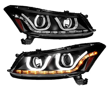 Honda Accord - 2008 to 2012 - 4 Door Sedan [All] (Projector With U-Bar Lights, LED Accent Lights)