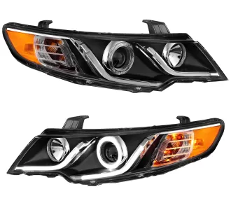 2010 Kia Forte CG Black Headlights