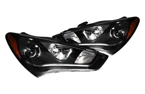 2015 Hyundai Genesis CG Black Headlights