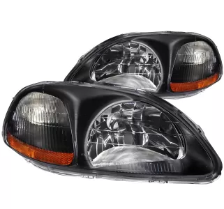 1996 Honda Civic CG Black Headlights