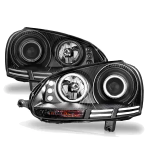 2009 Volkswagen Golf GTI CG Black Headlights