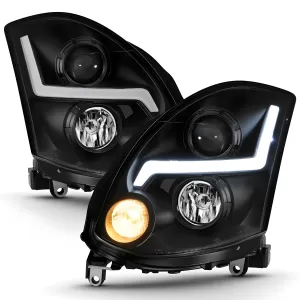 2005 Infiniti G35 CG Black Headlights