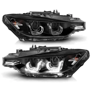 2012 BMW 3 Series CG Black Headlights