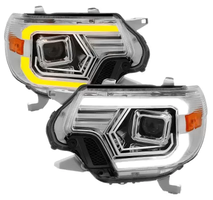 Toyota Tacoma - 2012 to 2015 - All [All] (Projector With Dual Plank Style LED Bar Accent Lights)