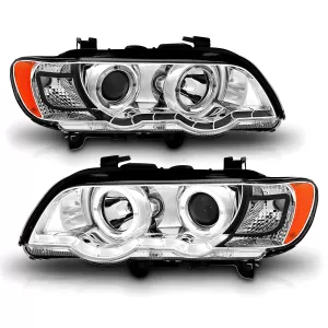 BMW X5 - 2000 to 2003 - SUV [All] (Projector With Dual LED Halo and Bar)