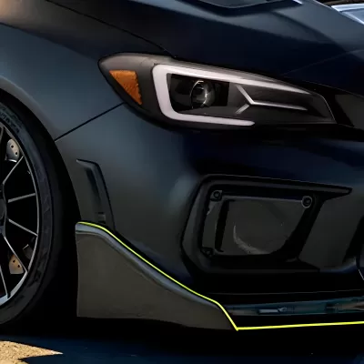 Subaru WRX STI - 2015 to 2021 - Sedan [All] (Jet Black) (Projector, LED Accent Lights) (Sequential LED Turn Signal) (Not Compatible With OEM LED DRL Lights)