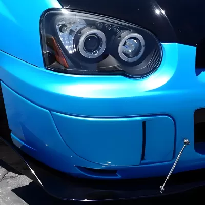 Subaru WRX STI - 2004 to 2005 - Sedan [All] (Projector With Halo, LED Accent Lights) (Jet Black) (Not Compatible With OEM HID Lights)