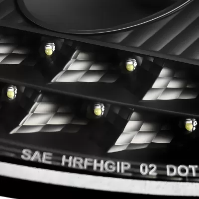 Porsche Boxster - 1997 to 2004 - Convertible [All] (Projector, LED Turn Signal Strip) (Gloss Black) (Not Compatible With OEM HID Lights)