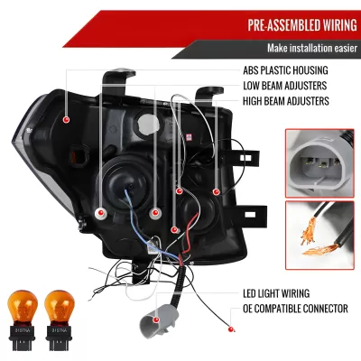 Nissan Frontier - 2005 to 2008 - All [All] (Projector With Halo, LED Accent Lights)