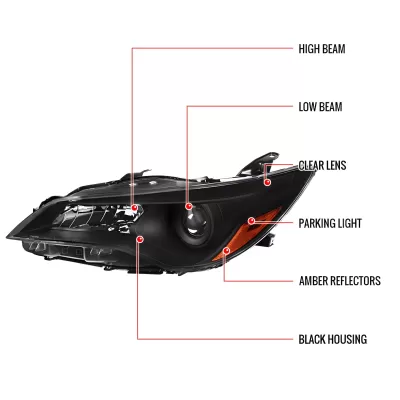Toyota Camry - 2015 to 2017 - Sedan [All] (Projector) (Not Compatible With OEM LED Lights)