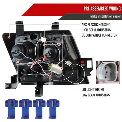 Nissan Xterra - 2005 to 2012 - SUV [All] (Projector With Halo, LED Accent Lights)