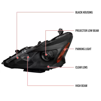 Nissan Altima - 2013 to 2015 - 4 Door Sedan [All] (Projector) (Not Compatible With OEM HID Lights)