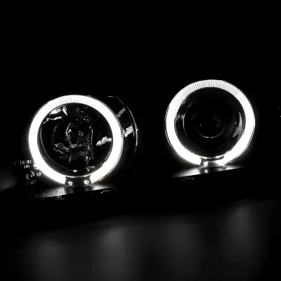 BMW 3 Series M3 - 1995 to 1999 - 2 Door Coupe [All] _or_ 4 Door Sedan [All] (Projector With Halo, LED Accent Lights) (Matte Black)