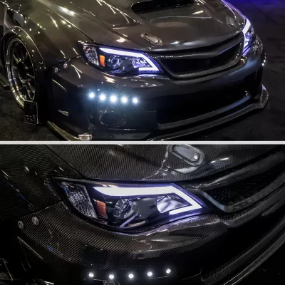 Subaru Impreza - 2008 to 2011 - Hatchback [Outback Sport] (G Style) (Projector, LED Accent Lights) (Not Compatible With OEM HID Lights)