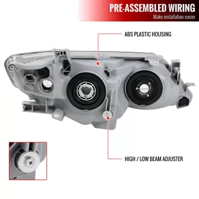 Toyota Camry - 2012 to 2014 - Sedan [All] (Projector, LED Accent Lights) (Not Compatible With OEM HID Lights)