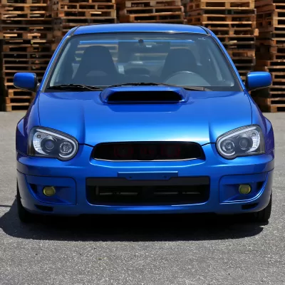 Subaru WRX STI - 2004 to 2005 - Sedan [All] (Projector, LED Accent Lights) (Matte Black) (Not Compatible With OEM HID Lights)