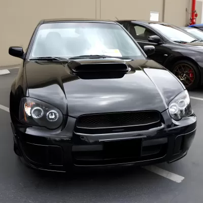 Subaru Impreza - 2004 to 2005 - All [All] (Projector With Halo, LED Accent Lights) (Matte Black) (Not Compatible With OEM HID Lights)