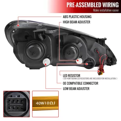 Hyundai Genesis - 2010 to 2012 - 2 Door Coupe [All] (Projector, Sequential LED Lights) (Not Compatible with OEM HID Lights)