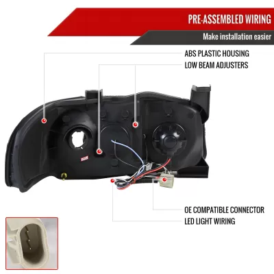 Nissan Sentra - 2004 to 2006 - Sedan [All] (G Style) (Projector With Halo)