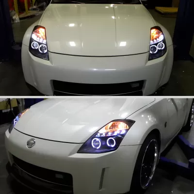 Nissan 350Z - 2003 to 2005 - All [All] (Projector, LED Accent Lights) (Not Compatible With OEM HID Lights)