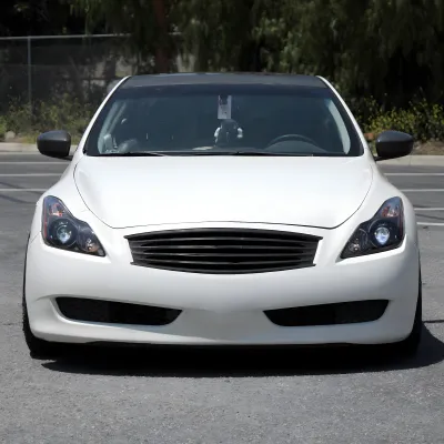 Infiniti G37 - 2008 to 2013 - 2 Door Coupe [All] (Projector) (Only Compatible with OEM HID Lights) (Includes Built-In Fog Lights) (For Models Without AFS) (Matte Black) (Clear Lens)