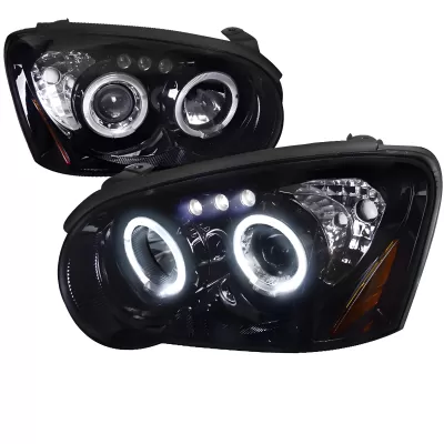 Subaru Impreza - 2004 to 2005 - All [All] (G Style) (Projector With Halo, LED Accent Lights) (Jet Black) (Not Compatible With OEM HID Lights)