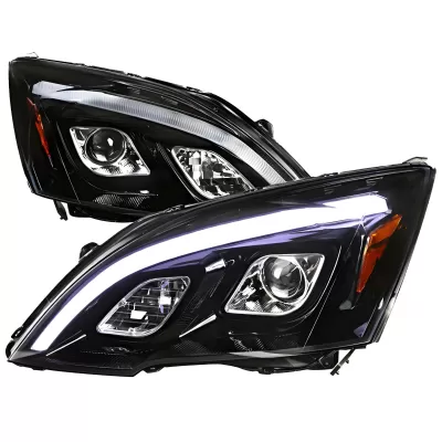 Honda CRV - 2007 to 2011 - SUV [All] (Projector, LED Accent Lights) (Gloss Black) (Smoked Lens)
