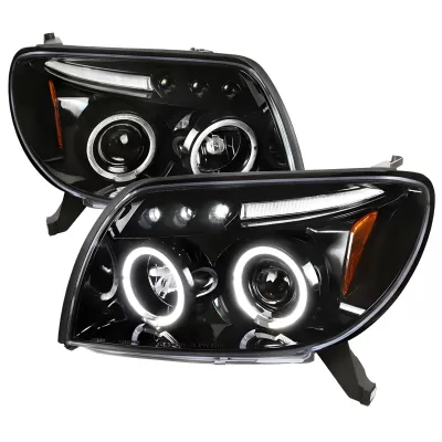 Toyota 4Runner - 2003 to 2005 - SUV [All] (Projector With Halo, LED Accent Lights) (Gloss Black)