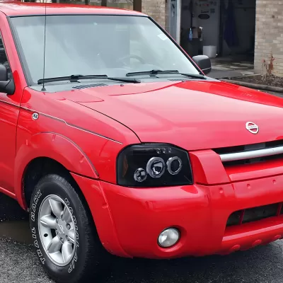 Nissan Frontier - 2001 to 2004 - All [All] (Projector With Halo, LED Accent Lights) (Smoked Lens)
