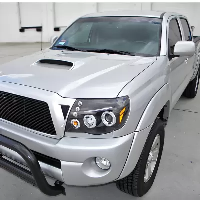 Toyota Tacoma - 2005 to 2011 - All [All] (Projector With Halo, LED Accent Lights) (Matte Black)