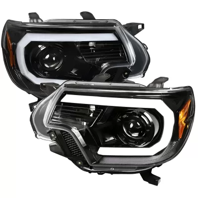 Toyota Tacoma - 2012 to 2015 - All [All] (Projector, LED C-Bar Accent Lights) (Jet Black)