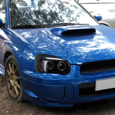 Subaru Impreza - 2004 to 2005 - All [All] (Projector With Halo, LED Accent Lights) (Jet Black) (Not Compatible With OEM HID Lights)