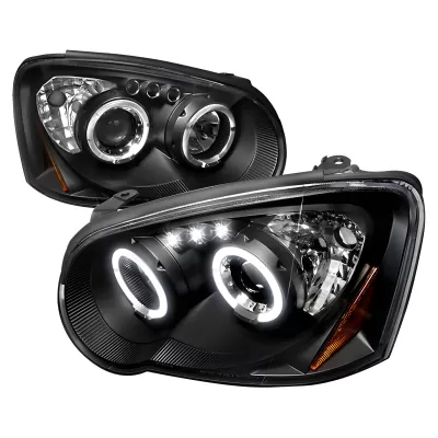 Subaru Impreza - 2004 to 2005 - All [All] (Projector With Halo, LED Accent Lights) (Matte Black) (Not Compatible With OEM HID Lights)