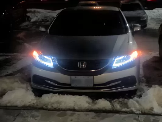 Honda Civic - 2012 to 2015 - 4 Door Sedan [All] (Projector, LED Accent Lights) (Matte Black)