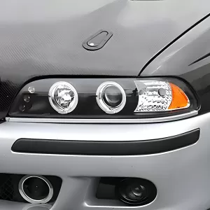 BMW 5 Series - 1997 to 2003 - All [All] (Projector With Halo, LED Accent Lights) (Matte Black) (Not Compatible With OEM HID Lights)