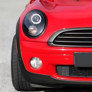 Mini Cooper - 2007 to 2013 - All [All] (Projector With Halo, LED Accent Lights) (Matte Black) (Not Compatible With OEM HID Lights)