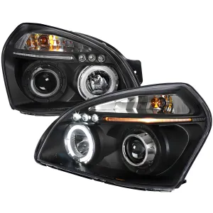 2007 Hyundai Tucson PRO Design Black Headlights
