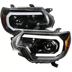 Toyota Tacoma - 2012 to 2015 - All [All] (Projector, LED C-Bar Accent Lights) (Jet Black)
