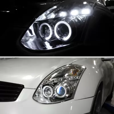 Infiniti G35 - 2003 to 2007 - 2 Door Coupe [All] (Projector With Halo, LED Accent Lights) (Only Compatible with OEM HID Lights)