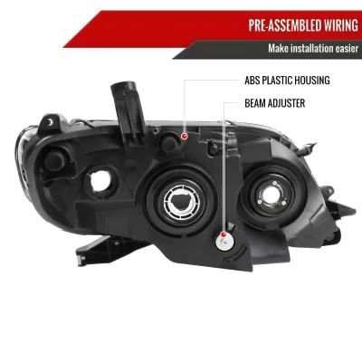 Toyota Sienna - 2011 to 2020 - Minivan [All] (Projector) (for Halogen Headlight vehicles)