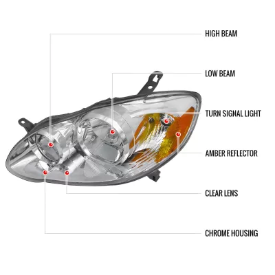 Toyota Corolla - 2003 to 2008 - Sedan [All] (Factory OEM Style)